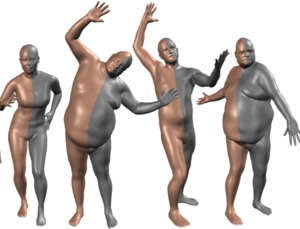 SMPL: A skinned multi-person linear body model