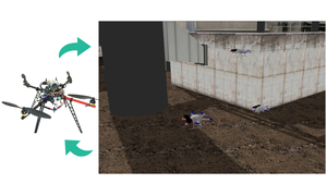 A Setup for multi-UAV hardware-in-the-loop simulations